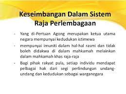 Namun begitu, baginda tidak boleh menjalankan. Konsep Raja Beperlembagaan