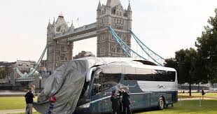 Image result for Silver 1990 Greyhound Bus