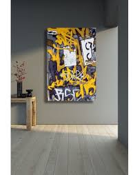 These absolutely stunning pieces of street art are all made for real, no. Yellow Black White And Grey Urban Graffiti Canvas Art Print Modern Art For The Modern Home Http Ww Graffiti Canvas Art Graffiti Wall Art Wall Painting