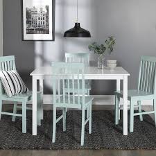 Walker Edison Green Dining Set With Table Lowes Com In 2020 Dining Sets Modern Dining Room Sets Solid Wood Dining Chairs