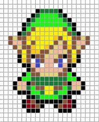 Link, from the legend of zelda series. Link Pixel Art 2 Grid Link Pixel Art Pixel Art Grid Pixel Art