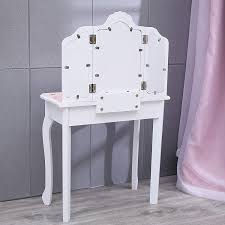 The quality of people who have too much pride in their own appearance, abilities, achievements, etc. Buy Nromant Kids Vanity Table And Chair Set Girls Vanity Set With Mirror And Stool Tri Folding Mirror Makeup Dressing Princess Table With Drawer Kids Vanity Set With Mirror Age 4 9 Online In
