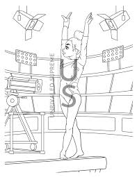 Dessin de gymnastique à imprimer