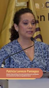 Patricia Lorenzo Paniagua, miembro Titular del #PlenoJCE y coordinadora de  la Comisión de las Políticas de Igualdad de Género, durante su intervención  en la presentación de los Informes de Cobertura ...