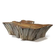 Teak outdoor coffee & side tables : 3d Teak Root Coffee Table