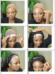 Part your hair down the middle and braid each side separately. Look This Picture To Put On Your Full Lace Wig As Easy As 1 2 3 Lace Wigs Wigs Long Hair Care