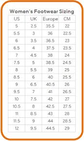 Tritak Sports Tritak Sports Nike Foot Sizing Chart