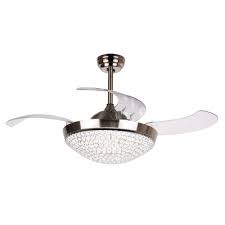 I tried replacing the standard 60 watt bulb with a 60 watt equivalent dimmable led, but i could not get it to ever turn on. Dimmable Led Retractable 4 Blade Crystal Ceiling Fan With Light Overstock 32700036