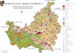 Intre aceste limite are o suprafata de 6674 kmp (2,8% din teritoriul romaniei) si o populatie de 720000 locuitori. Harta DigitalÄƒ A JudeÅ£ului Cluj Consiliul JudeÈ›ean Cluj