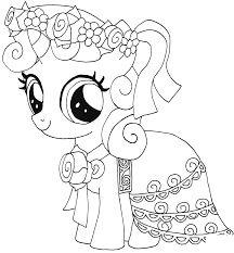 My Little Pony Sweetie Belle Kleurplaat My Little Pony Kleurboek Prinses Kleurplaatjes