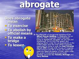 Maybe you would like to learn more about one of these? What Is The Meaning Of Abrogate