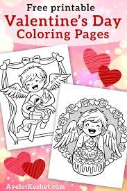 Terry vine / getty images these free santa coloring pages will help keep the kids busy as you shop,. Free Printable Valentine S Day Coloring Pages Ayelet Keshet