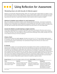Body paragraphs with the detailed description of the subject, assessment of the topic, and deep we would recommend downloading a free science reflection paper example. Using Reflection For Assessment