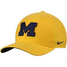 Men S Nike Gold Michigan Wolverines Swoosh Performance Flex Hat Nike Gold Nike Men Michigan Wolverines