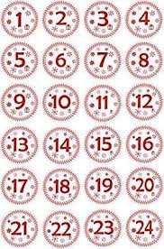 Amazon Com Indigos Ug Advent Calendar Numbers Stickers 1 To 24 White Red Vintage Labe In 2020 Homemade Advent Calendars Christmas Calendar Diy Advent Calendar