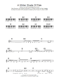 Xx1307578 bibliothèque nationale de france: A Whiter Shade Of Pale Noten Procol Harum Klavier Akkorde Texte