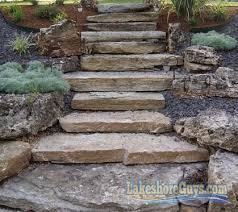 Lakefront Steps Staircases Lakeshore Guys Mn Shoreline Experts Flagstone creates a natural looking step check out rainbow landscaping's services on our website at www.rainbowlandscaping.com. lakefront steps staircases