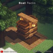 See more ideas about minecraft, minecraft designs, minecraft blueprints. Some Boat Rack Designs I Made With A Tutorial Video Minecraftbuilds Minecraft Designs Cute Minecraft Houses Minecraft