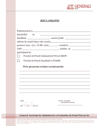 Avem obligatia sa iti cerem acceptul inainte de a salva cookies pe dispozitivul tau. Generali Fond De Pensii Fill Online Printable Fillable Blank Pdffiller