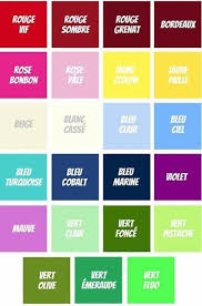 Colors In French French Colors Color Pie Chart