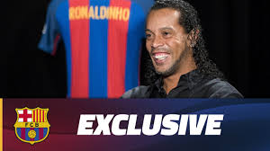 Barcelona kids jersey + shorts young m 2016 2017 home shirt nike soccer ig93. Ronaldinho It Will Be Emotional To Put The Fc Barcelona Shirt Back On Youtube