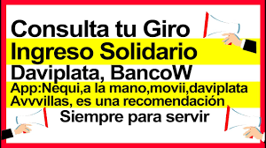 Reclamar ingreso solidario en davivienda (daviplata) ¿cuándo empieza el ingreso solidario? Consultar Ingreso Solidario Daviplata Bancow App Movii Daviplata Avvillas Nequi A La Mano Youtube