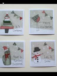 Pin By Ursula Wyss On Xmas Crafts Fabric Christmas Cards Christmas Cards Handmade Machine Embroidery Christmas