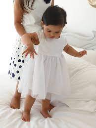 Tulle Occasion Wear Dress For Babies White Baby Vertbaudet