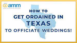 Texas Online Ordination - Become A Wedding Officiant - Free Ordination