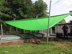 Sonnensegel Uber Schwimmbecken Im Garten Sonnensegel Segel Schwimmbecken