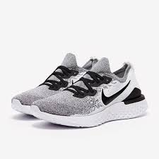 The nike epic react flyknit 2 is the second iteration of the epic react lineup. Nike Epic React Flyknit 2 White Black Pure Platinum Mens Shoes Bq8928 101