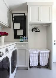 Create a powder room that also serves as a small laundry with hidden cabinets. 10 Ideas For High Functioning Laundries Goflatpacks