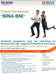 Bina bank bni yang saat ini sedang mencari atau menginginkan kandidat terbaik dengan kualifikasi yang sesuai dan jika tertarik dan memenuhi kualifikasi atau persyaratan, segera siapkan berkas lamaran kamu. Jika Kawan Kawan Memiliki Lowongan Kerja Kota Luwuk Facebook