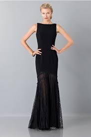 Stupendo abito lungo nero realizzato in morbido pizzo elastico ricamato. Noleggia Online Abito Nero Con Gonna Trasparente In Pizzo By Theia Drexcode