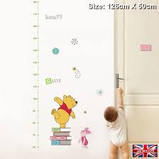 Details About Winnie The Pooh Disney Growth Height Chart Wall Sticker Nursery Bedroom Vinyl Uk