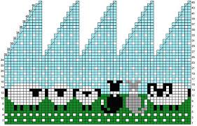 ravelry border collie sheep hat chart pattern by meg