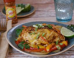 1/4 cup fresh lime juice, 1/4 cup olive oil, 1 tablespoon minced garlic, 4 chicken breast halves with skin and bones (about 2 pounds). Fajita Stuffed Chicken Dash