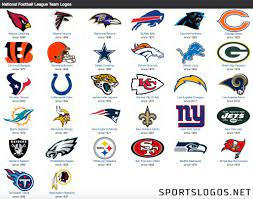 The national football league (nfl) is a professional american football league consisting of 32 teams, divided equally between the. Current Nfl Logos Nfl Football Logos Football Team Logos Football Logo