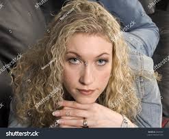 Blond Girl Laying On Couch Resting Stock Photo 2829744