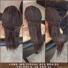 Hair braids zu günstigen preisen. Long Individual Box Braids Colors 4 30 And 33 Jumbo Box Braids Braided Hairstyles For Teens Box Braids Styling