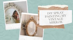 12″ x 12″ square scrapbook paper. Diy Spray Painting My Vintage Mirror Gold Samantha Sito Youtube