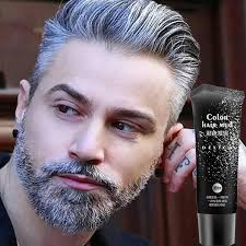 Silver Gray Color Hair Gel Cream Temporary Color Hair Hair Wax Hair Color Diy Hair Color