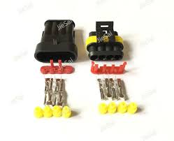 Tyco Amp 4 Pin Female Male 282106 1 282088 1 Superseal Automotive Connector Electric Connecto Electrical Wire Connectors Electrical Equipment Electrical Wiring