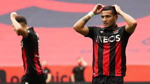 Dan ndoye (nice) left footed shot from the left side of the box to the top left corner. Benfica Und Sevilla Diskutieren Fur Rony Lopes