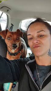 Zoey is resting her head