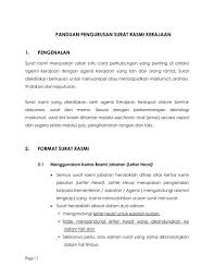 Surat rasmi kerajaan 2019 cccontoh. Manual Pengurusan Surat Rasmi Jabatan Perdana Menteri
