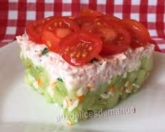 Salade De Concombre Au Surimi Et Creme De Jambon Light Recette Salade Concombre Recette Recette Concombre