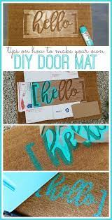 Diy Hello Door Mat Door Mat Diy Cricut Crafts Diy Projects To Try