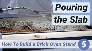 Pour 1 cup of water in a large bowl. How To Build A Brick Oven Stand 5 Pouring The Slab Youtube