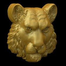 Tiger Head 3d Print Model Print Models Tiger Head Print